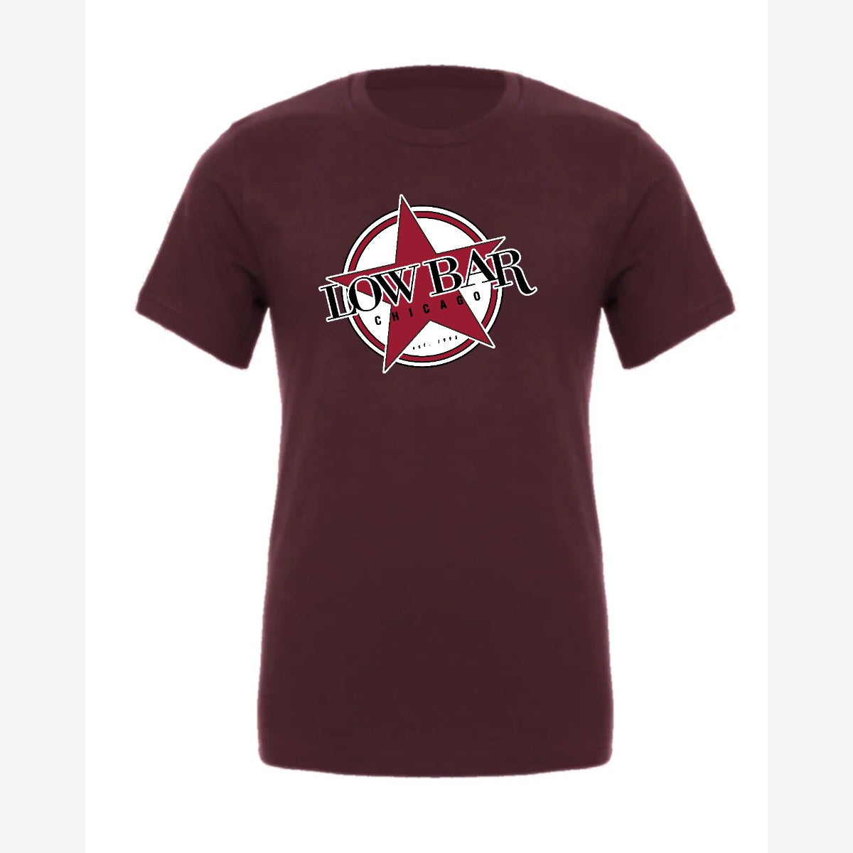 Low Bar Chicago — Premium Tee / Maroon