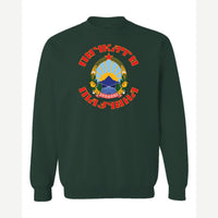 Macedonia Crest — Crewneck Sweatshirt / Forest Green