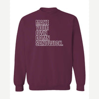 Make Your Own — Crewneck Sweatshirt / Maroon