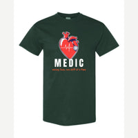 Medic (Heart and Stethoscope) — Classic Tee / Forest Green