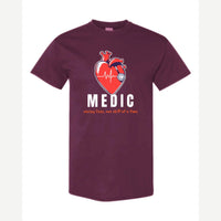 Medic (Heart and Stethoscope) — Classic Tee / Maroon