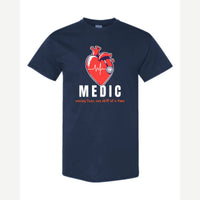 Medic (Heart and Stethoscope) — Classic Tee / Navy