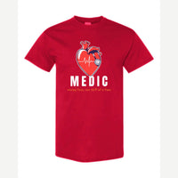 Medic (Heart and Stethoscope) — Classic Tee / Red