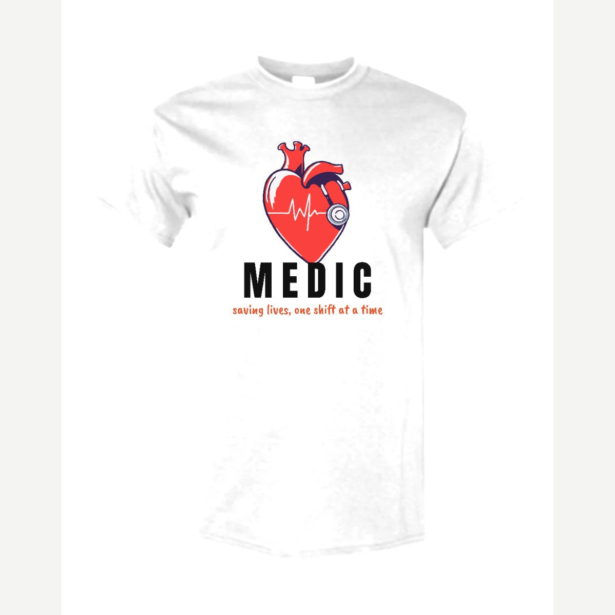 Medic (Heart and Stethoscope) — Classic Tee / White
