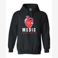 Medic (Heart and Stethoscope) — Hoodie / Black