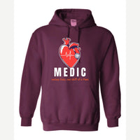 Medic (Heart and Stethoscope) — Hoodie / Maroon