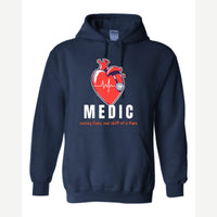 Medic (Heart and Stethoscope) — Hoodie / Navy