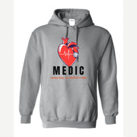 Medic (Heart and Stethoscope) — Hoodie / Sport Grey