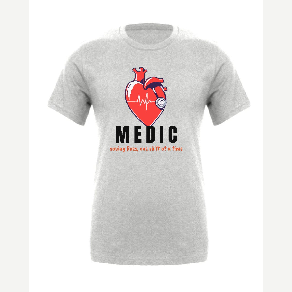 Medic (Heart and Stethoscope) — Premium Tee / Athletic Heather