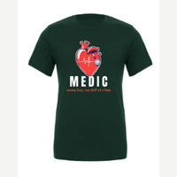 Medic (Heart and Stethoscope) — Premium Tee / Forest