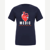 Medic (Heart and Stethoscope) — Premium Tee / Navy