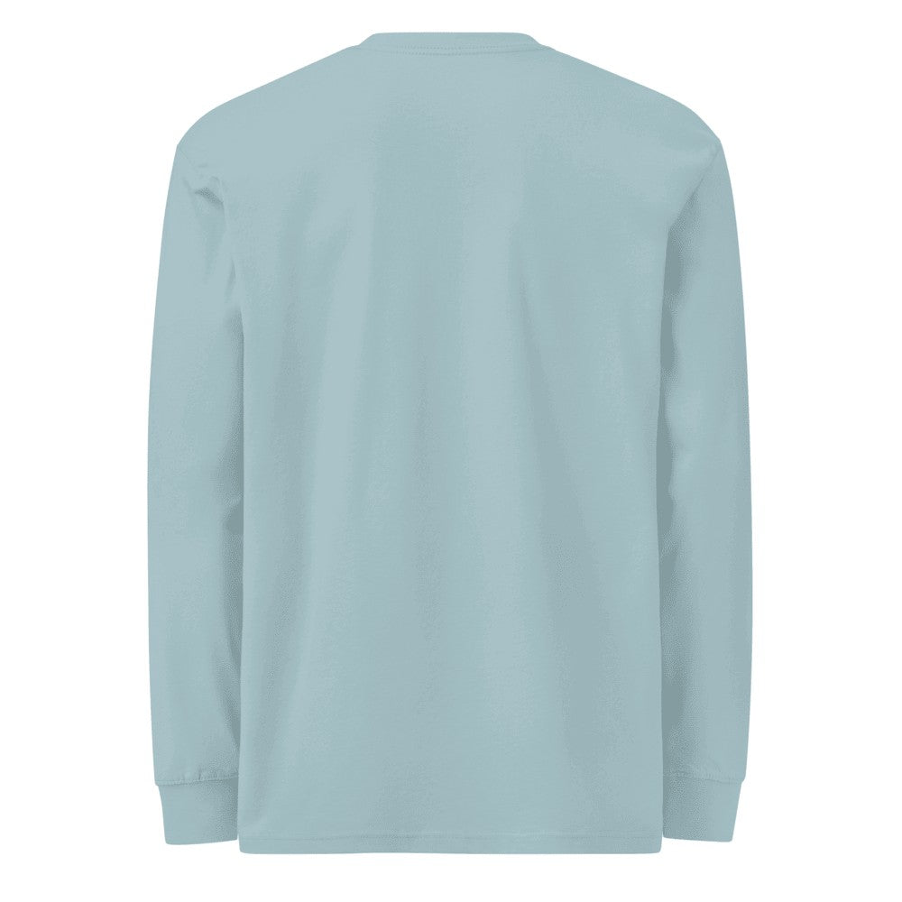 Men's Heavyweight Long Sleeve T-Shirt - Agave (back)