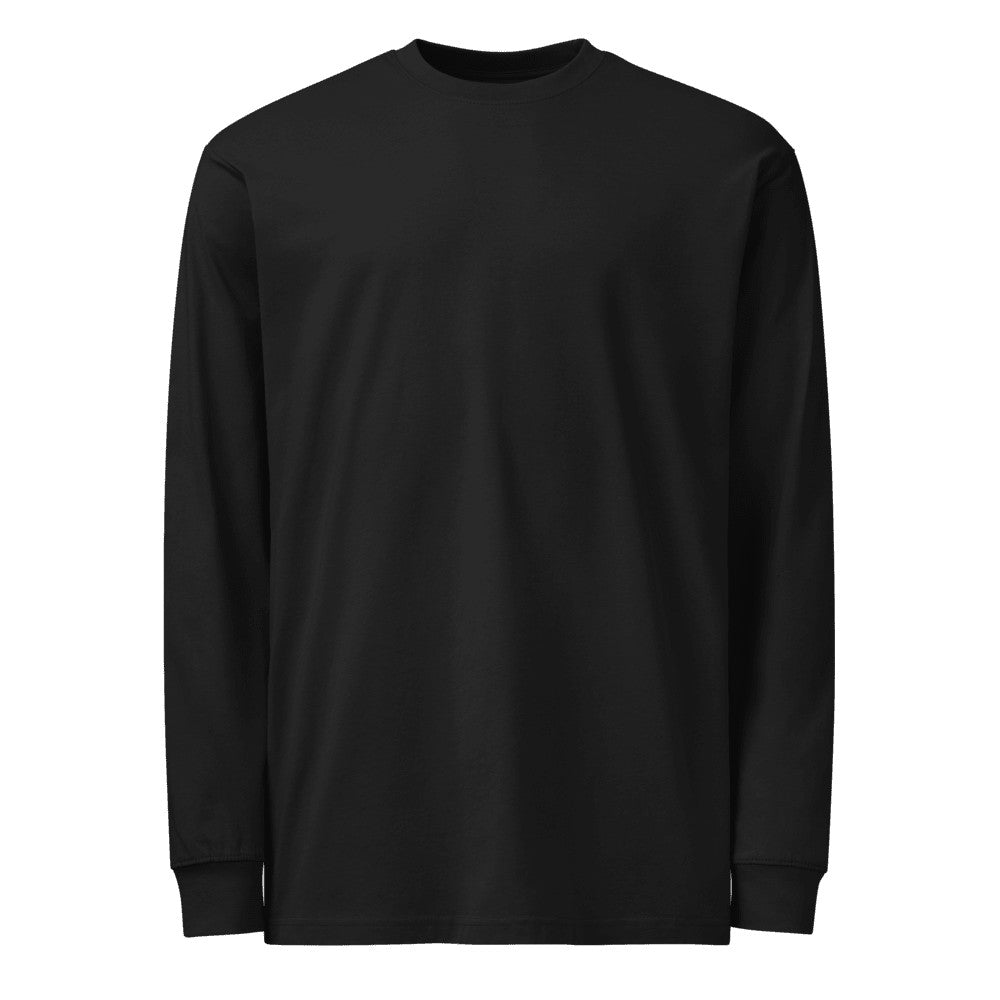 Men's Heavyweight Long Sleeve T-Shirt - Black