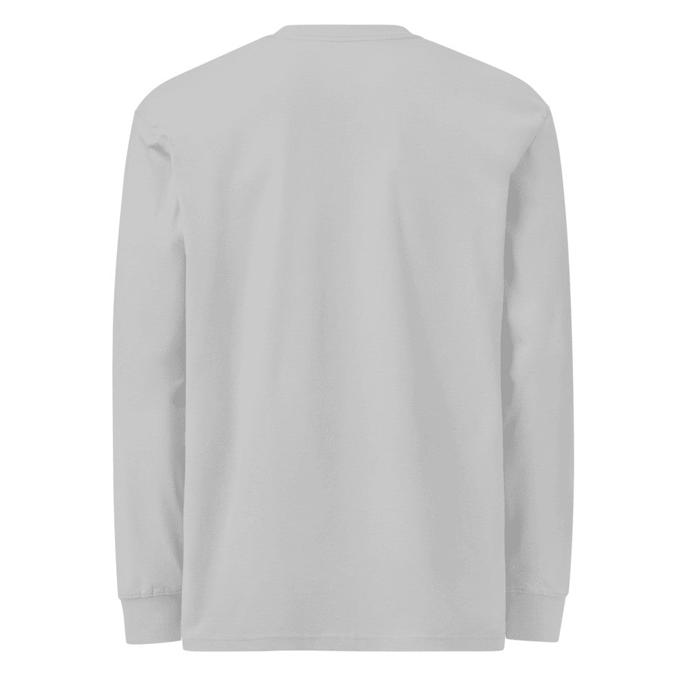 Men's Heavyweight Long Sleeve T-Shirt - Carbon Grey (back)