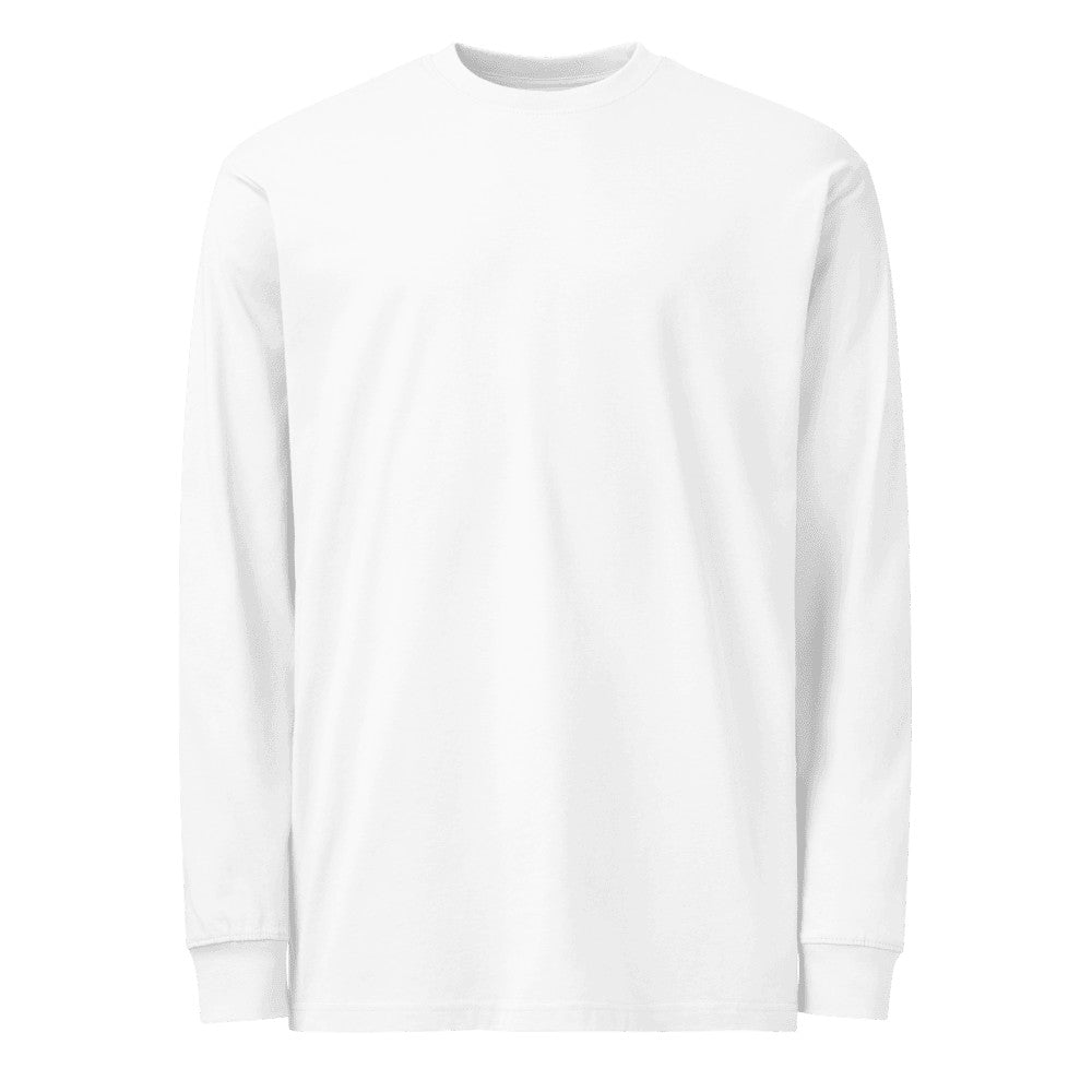 Men's Heavyweight Long Sleeve T-Shirt - White