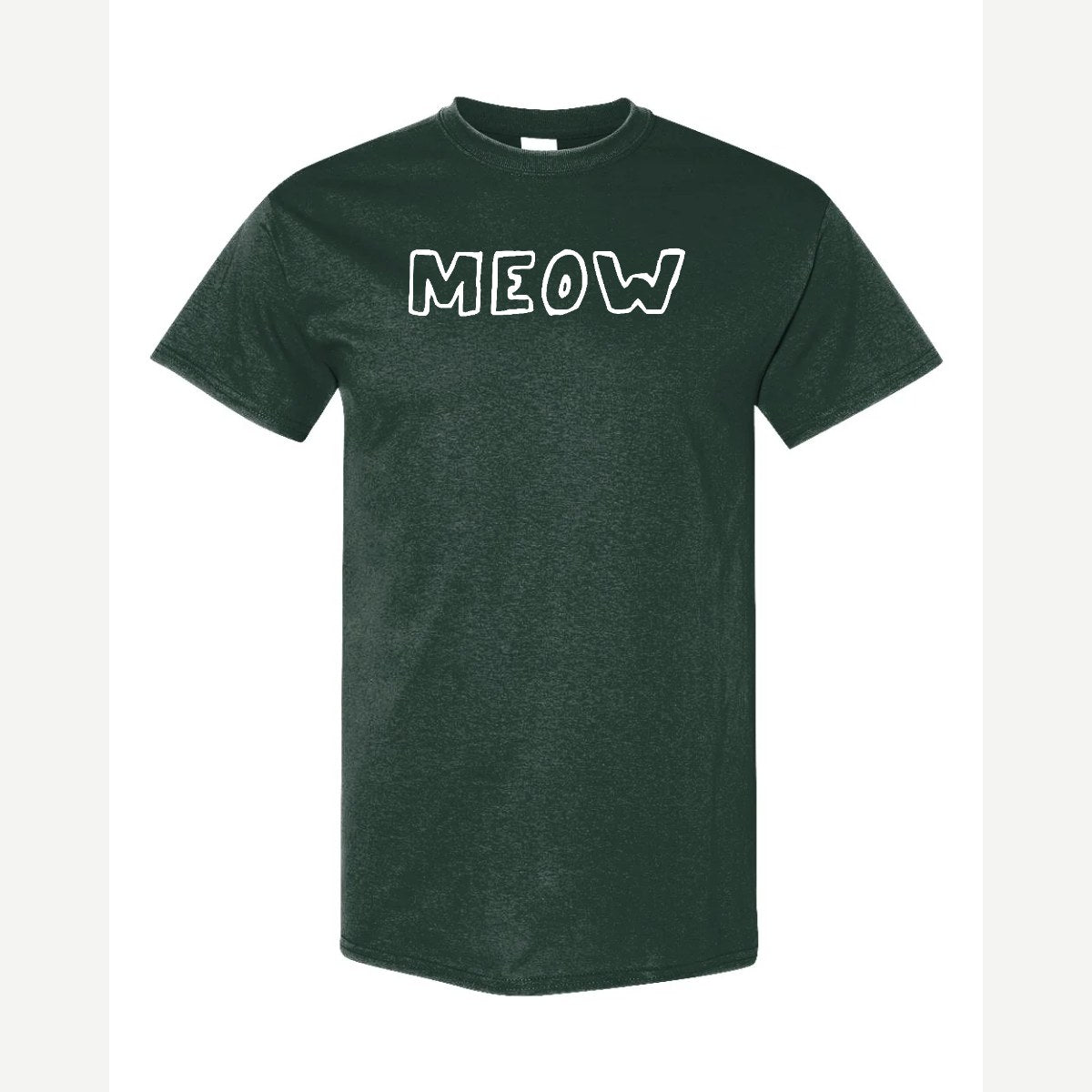 Meow — Classic Tee / Forest Green