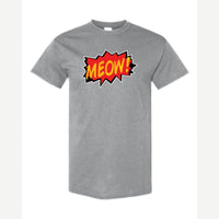 MEOW! (Comic Burst) — Classic Tee / Sport Grey