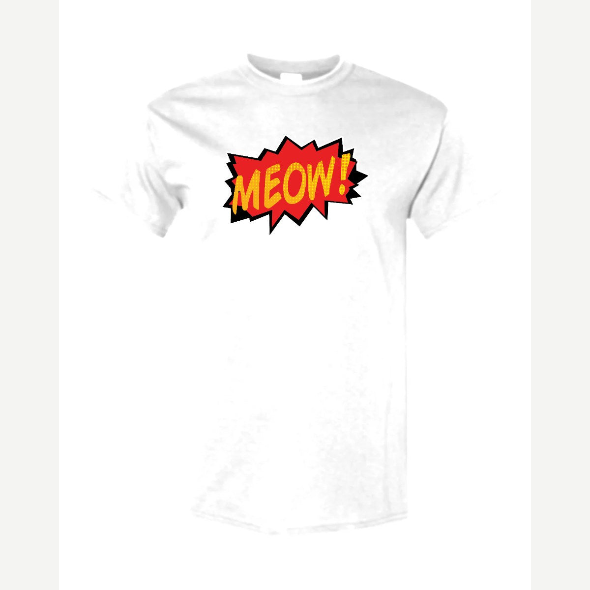 MEOW! (Comic Burst) — Classic Tee / White