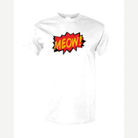MEOW! (Comic Burst) — Classic Tee / White