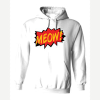 MEOW! (Comic Burst) — Hoodie / White