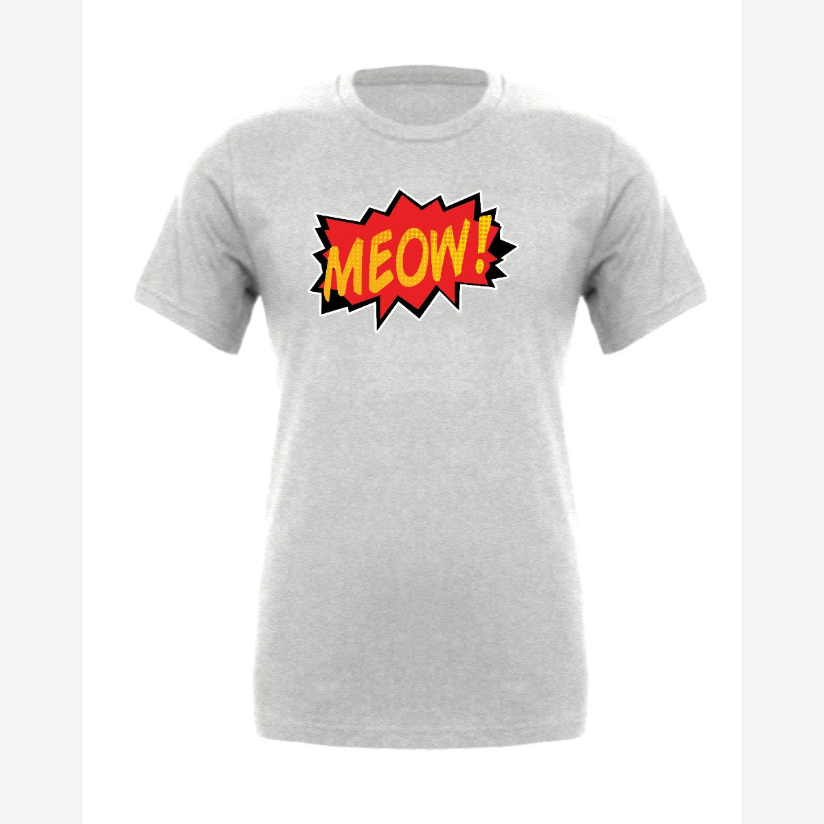 MEOW! (Comic Burst) — Premium Tee / Athletic Heather
