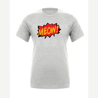 MEOW! (Comic Burst) — Premium Tee / Athletic Heather