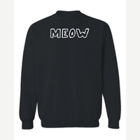 Meow — Crewneck Sweatshirt / Black