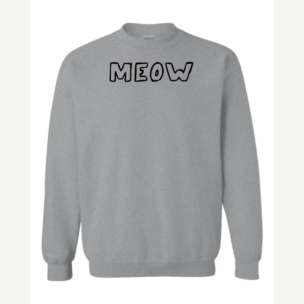 Meow — Crewneck Sweatshirt / Sport Grey