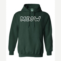 Meow — Hoodie / Forest Green