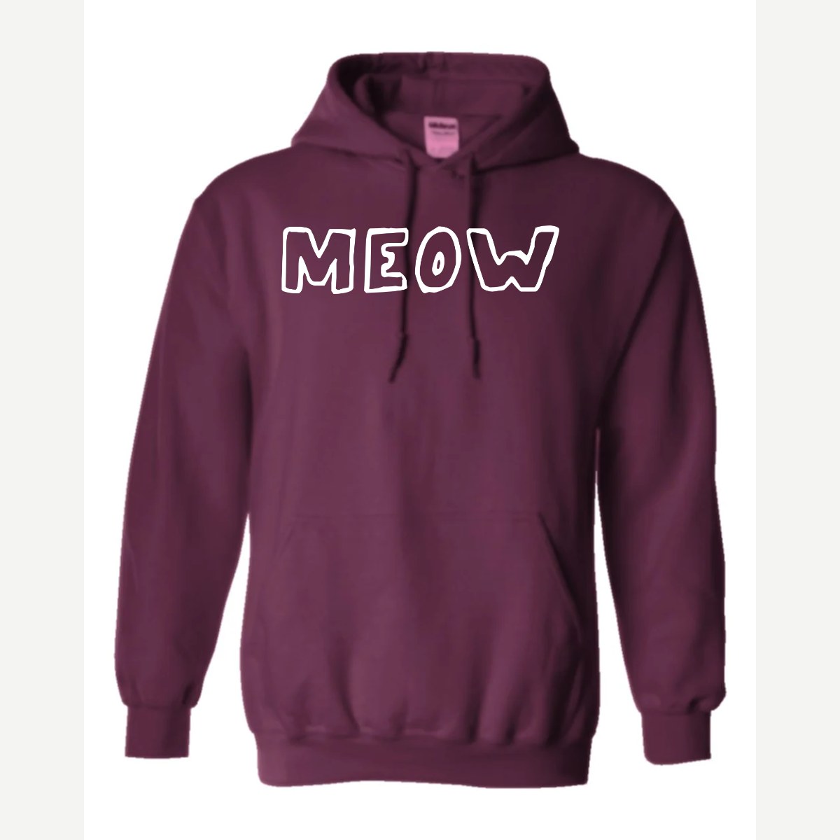 Meow — Hoodie / Maroon