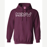 Meow — Hoodie / Maroon
