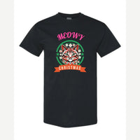 Meowy Christmas — Classic Tee / Black