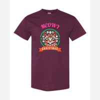 Meowy Christmas — Classic Tee / Maroon