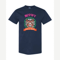 Meowy Christmas — Classic Tee / Navy