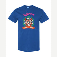 Meowy Christmas — Classic Tee / Royal