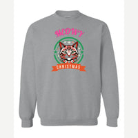 Meowy Christmas — Crewneck Sweatshirt / Sport Grey