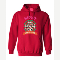 Meowy Christmas — Hoodie / Red