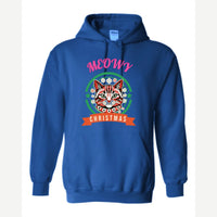 Meowy Christmas — Hoodie / Royal