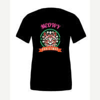 Meowy Christmas — Premium Tee / Black