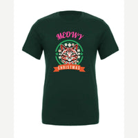 Meowy Christmas — Premium Tee / Forest