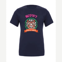 Meowy Christmas — Premium Tee / Navy