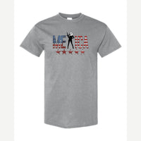'Merica (Eagle with Rifle) — Classic Tee / Sport Grey