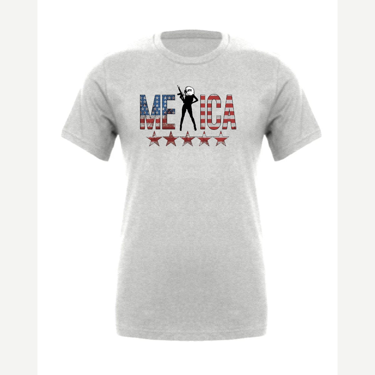 'Merica (Eagle with Rifle) — Premium Tee / Athletic Heather