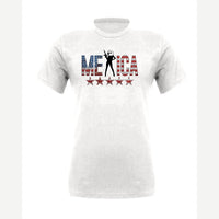 'Merica (Eagle with Rifle) — Premium Tee / White