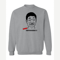 Mission Impossibru!! — Crewneck Sweatshirt / Sport Grey