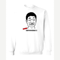 Mission Impossibru!! — Crewneck Sweatshirt / White