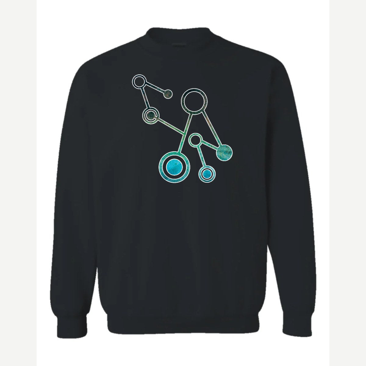 Molecules — Crewneck Sweatshirt / Black