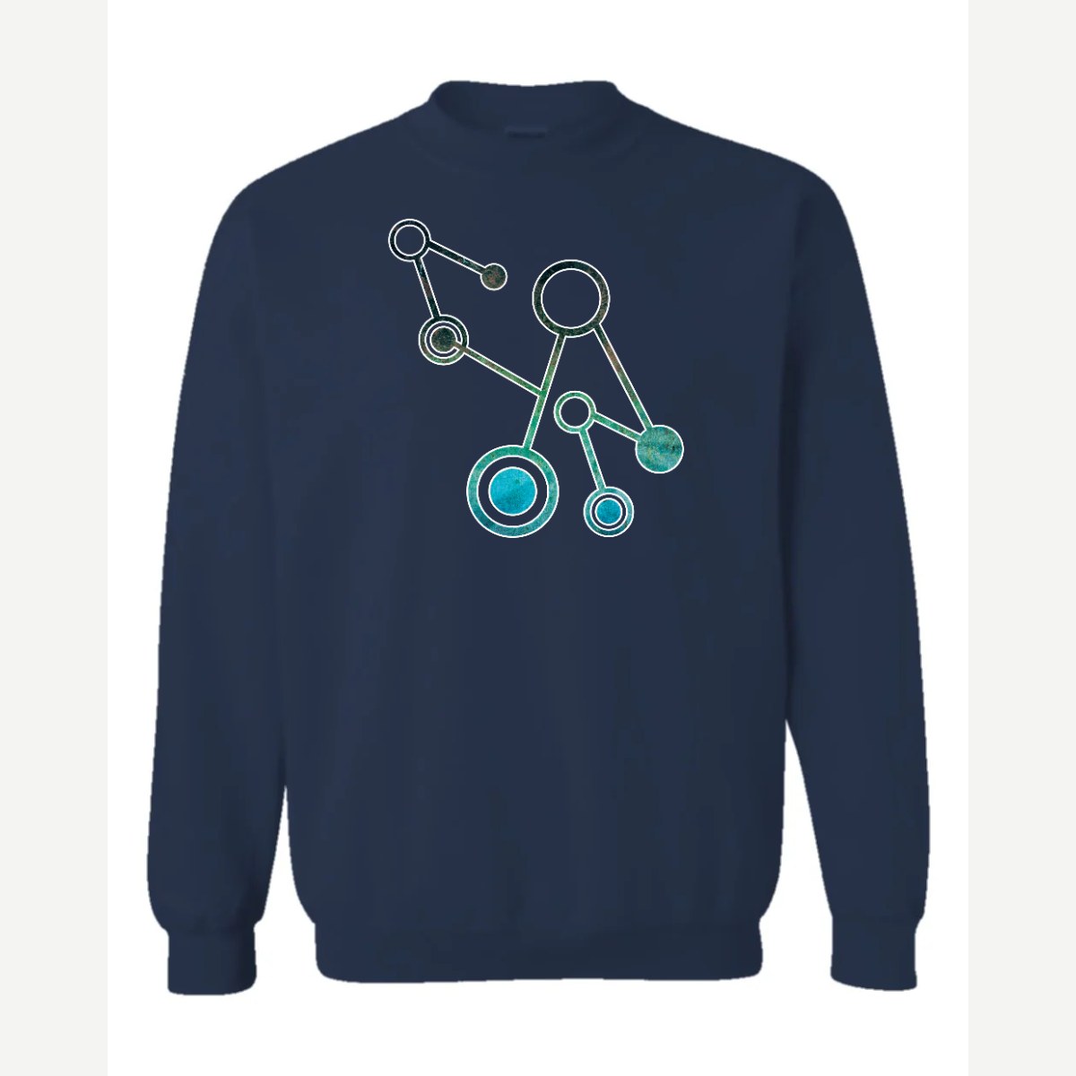 Molecules — Crewneck Sweatshirt / Navy
