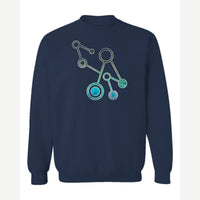 Molecules — Crewneck Sweatshirt / Navy