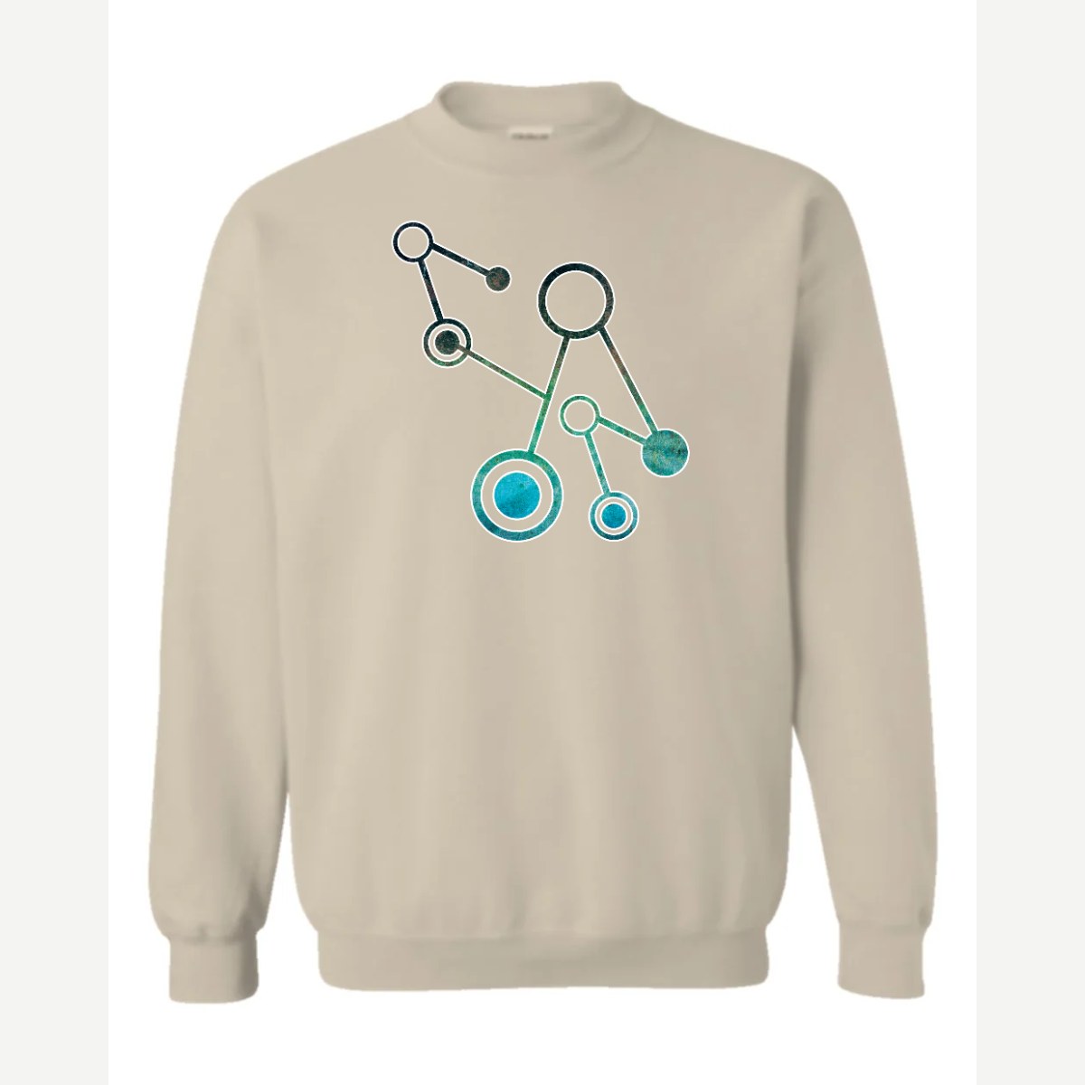 Molecules — Crewneck Sweatshirt / Sand